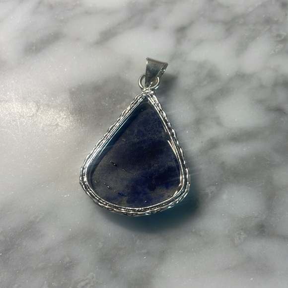 Lapis lazuli silver pendant - Picture 4 of 5
